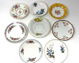 (8) Beautiful Assorted Porcelain Saucers ft. Paragon & Limoges