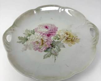 9” Peony Platter Plate