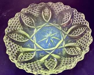 American Brilliant Period Crystal Bowl