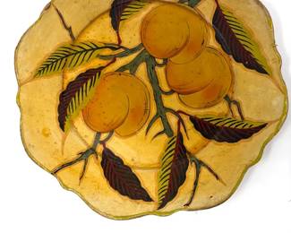 11” Peaches Hanging Plate