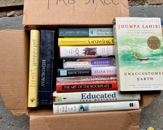 Box of Fiction and Spiritual Books