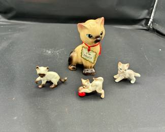 Cute Vintage Cat Miniatures (4)