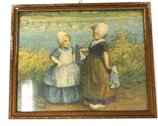 Quaint Dutch Children Print