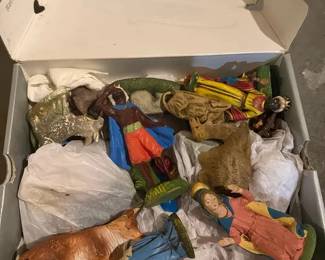Vintage Nativity Scene Figures