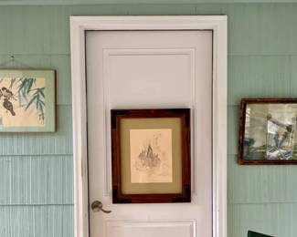 (3) Nature-Themed Framed Art Pieces
