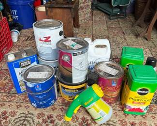 Paint And Fertilizer Lot