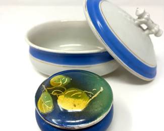 (2) Sweet Ceramic Containers