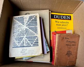 Box of Vintage German Books