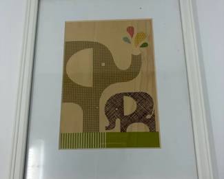 Elephants on Wood