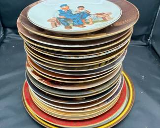 (20) Norman Rockwell Plates Mystery Lot