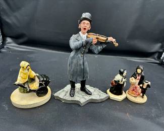 (4) Victorian Character Figurines
