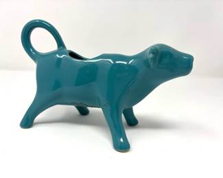 Adorable 7” Blue Cow Creamer