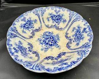 Petrus Regout Maastricht Flow Blue Serving Bowl