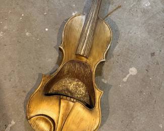 Wooden Viola Decor