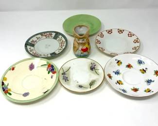 (6) Cute Miscellaneous Saucers & Adorable Creamer