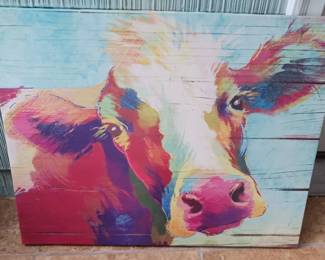 Vibrant Art Of A Cow