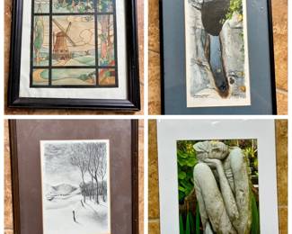 (4) Different Art Pieces