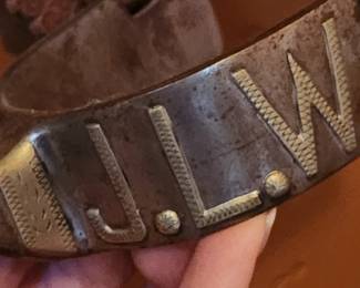 marked western horse spurs