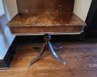 duncan phyfe game table as is