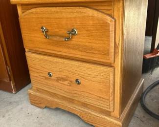 Wood Bedside Nightstand