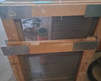 Diy Hutch Kit Pieces Wood And Wire Mesh