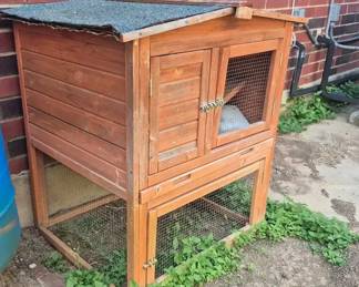 Trixie Pet Products Peaked Roof Rabbit Hutch