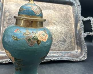 Serving Tray And Ginger Jar