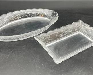 Vintage Glass Treys