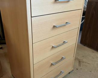 Pressed Board 5 Drawer Cabinet