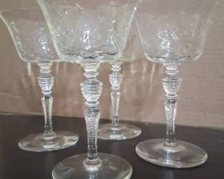 4 Vintage Champagne Coupe