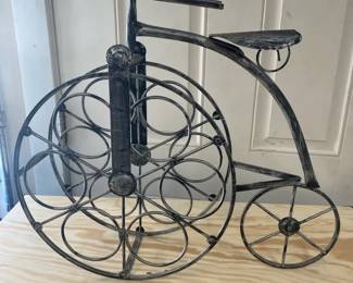Metal Bicycle Wine Rack