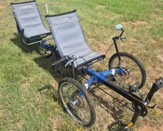  01 Blue TerraTrike Rover Recumbent Tandem Tricycle