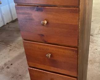 5 Drawer Wood Cabinet