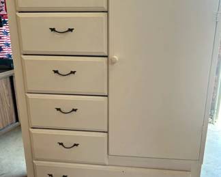 Painted White Wood Cabinet
