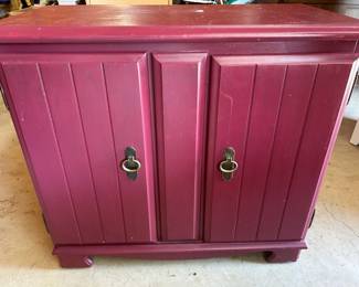 Red Wood Cabinet