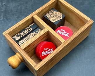 Vintage CocaCola Metal Stamps