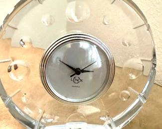 Lenox Ovations Moonlight Crystal Clock