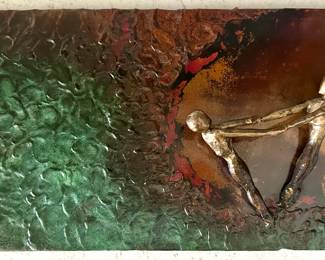 Dave Rizzo Mixed Media Metal Wall Sculpture