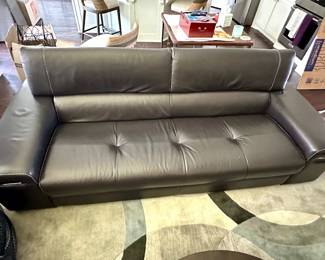 Natuzzi Italia "Avana" Leather Sofa with adjustable headrests