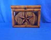 Rustic Bamboo and Wood Star Motif Box (LPO)