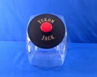 Reproduction Yukon Jack Promotional Glass Jar
