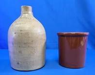 Antique .H. Costello & Co. Stoneware Jug & Crock