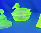 (3) Pcs. of Vintage Uranium Glass