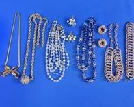 Assorted Gold-Tone & Beaded Costume Jewelry