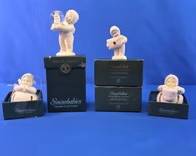 (4) Department 56 Snowbabies Figurines & Ornaments