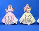 (4) Josef Originals Birthday Angel Figurines