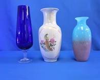 Decorative Art Glass and Ceramic Vases