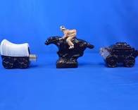 (3) Avon Wild Country After-Shave Novelty Bottles