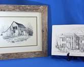 Don Northcutt Framed Print & Gen. Hood At The Harrison House Print