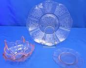 Vintage Pink Translucent Glassware